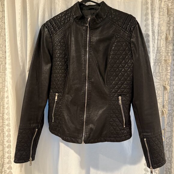 Lulus Heartlines Black Vegan Leather Moto Jacket - Picture 14 of 14